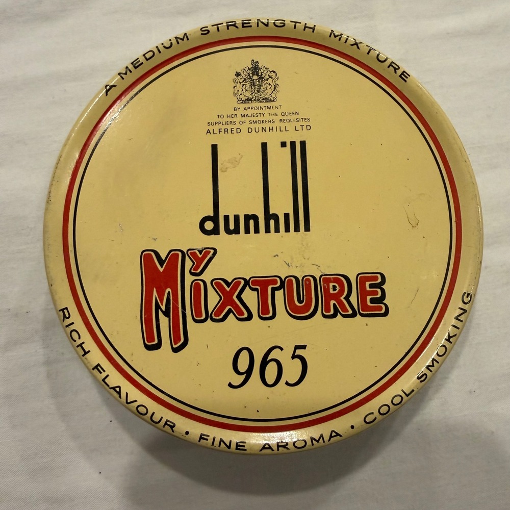 Vintage Dunhill My Mixture 965 Tobacco Tin Alfred Dunhill Ltd 1oz Collectible